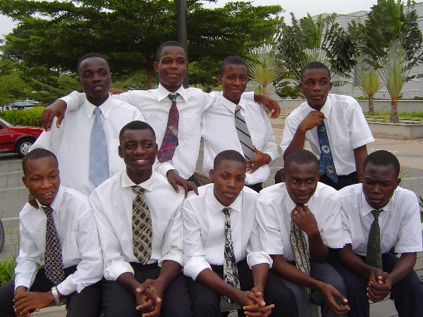Young Men in Group Pose